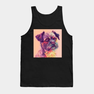 Brussels Griffon in 70's Tank Top